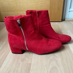Marks & Spencer Vibrant Red Ankle Boots
